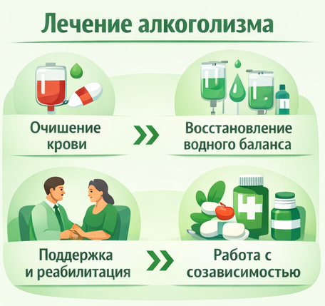 лечение алкоголизма в Азове этапы